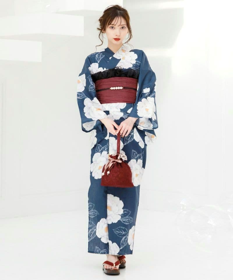 ♡Dita♡ 2025浴衣5点セット【涼風の藍紺牡丹】新品未使用