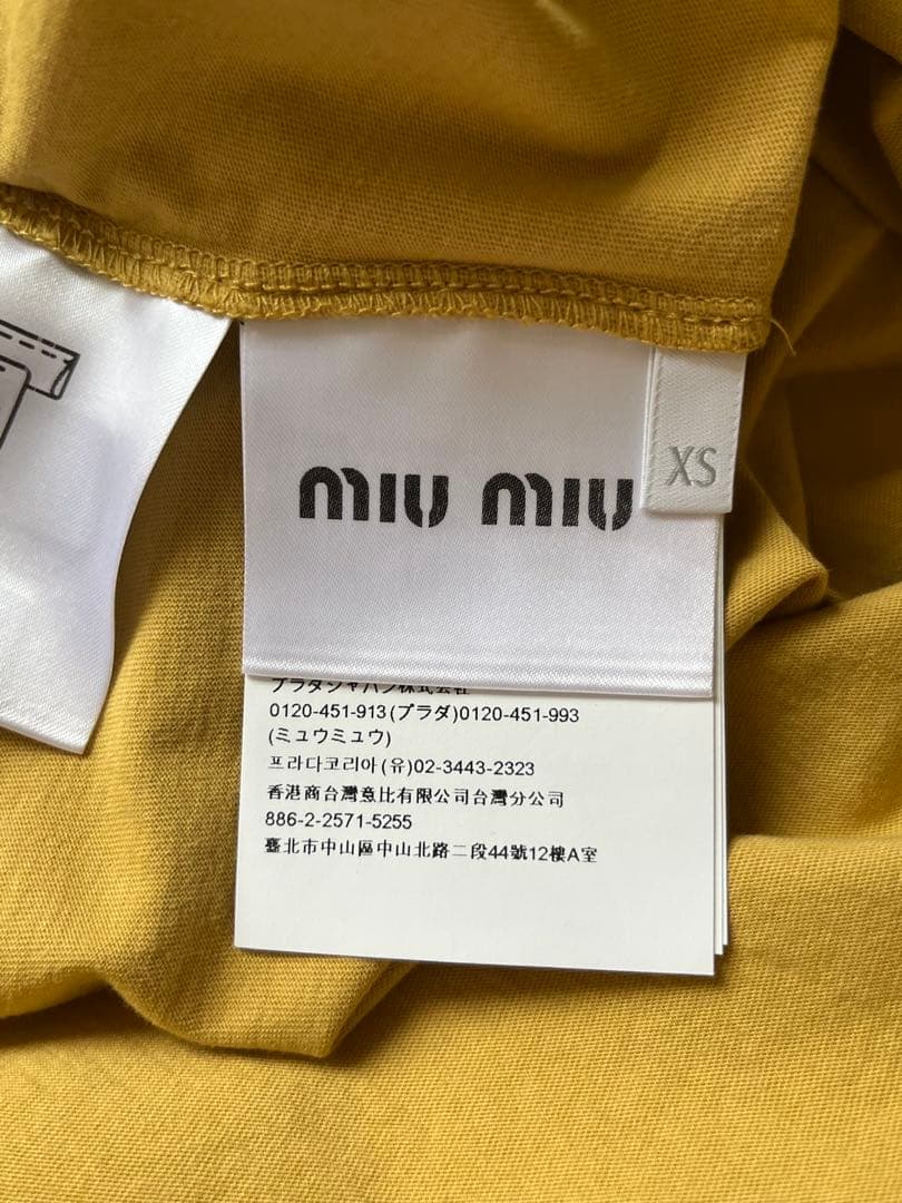 MIUMIU ミュウミュウ ジャージーTシャツ