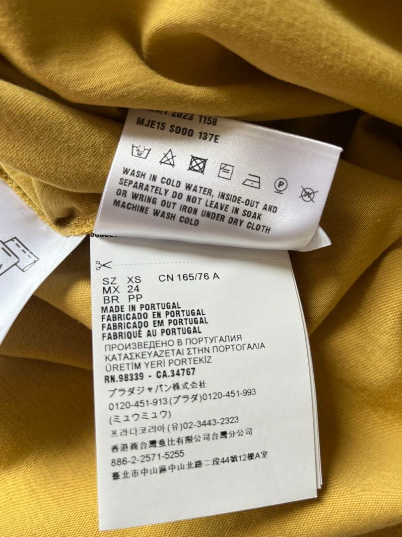 MIUMIU ミュウミュウ ジャージーTシャツ