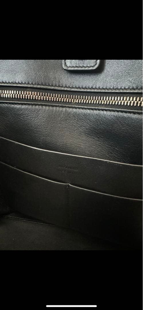 JIL SANDER ブラックレザートートバッグ