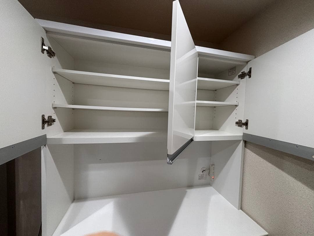 引き取り限定 ハイグレード 食器棚 キッチン棚 白 キャビネット キッチンボード