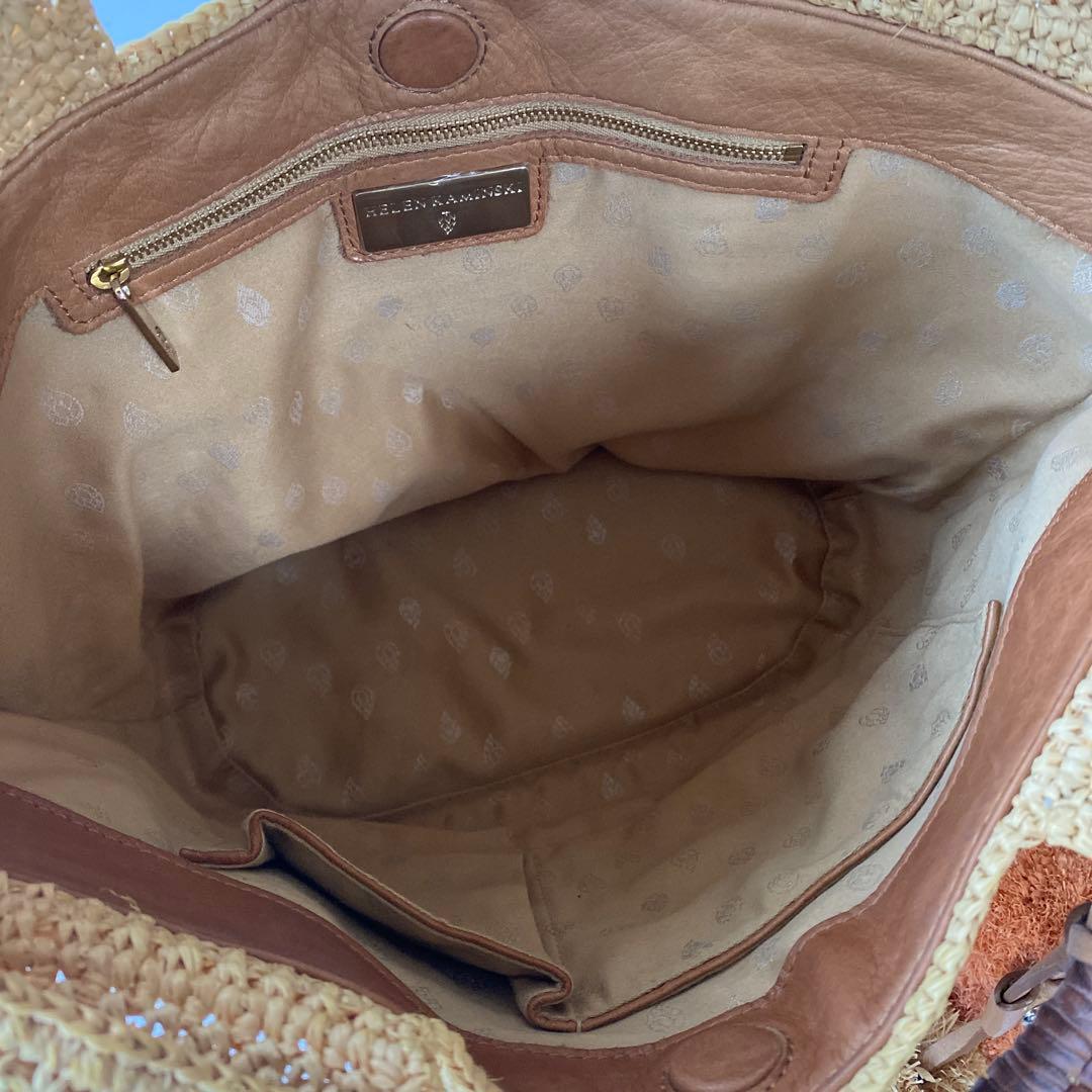 美品 HELENKAMINSKI ヘレンカミンスキー ピンク かごバッグ 大容量