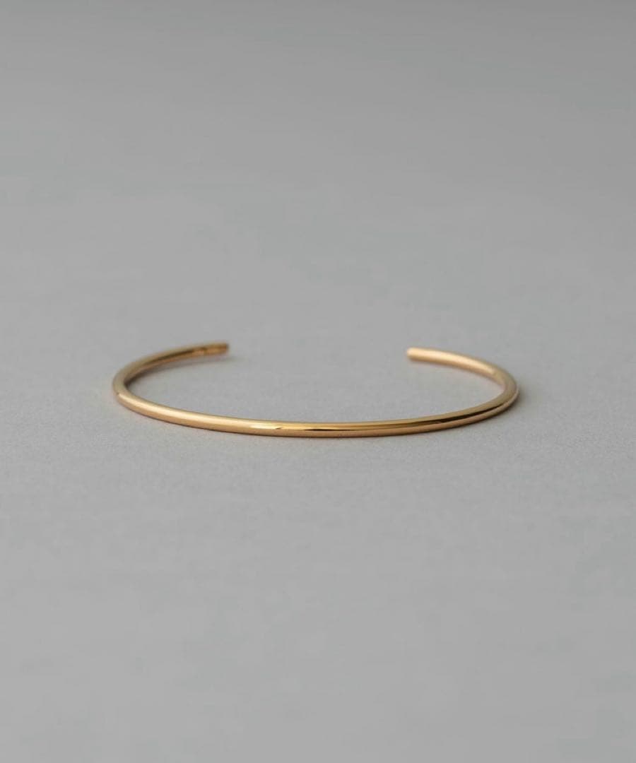 もか様⭐︎ete オブジェ シン バングル S イエローゴールド