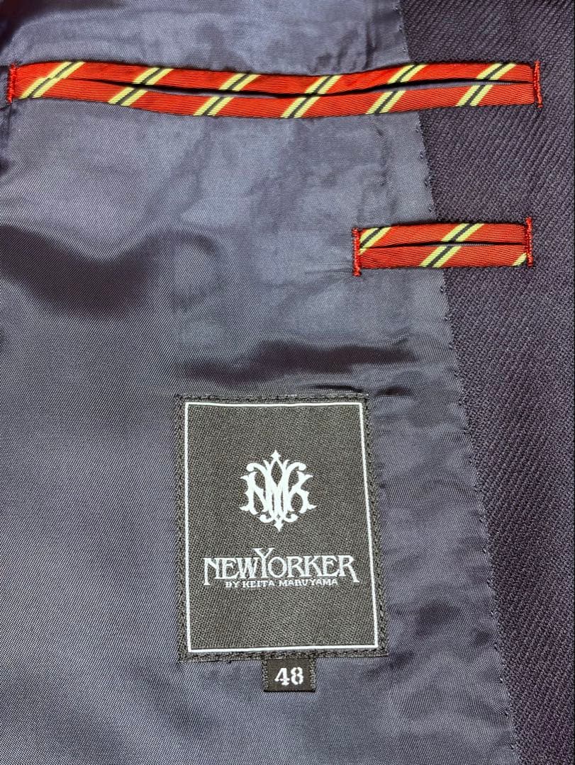 【新品未使用】メンズ　テーラードジャケット　銀ボタン　NEWYORKER