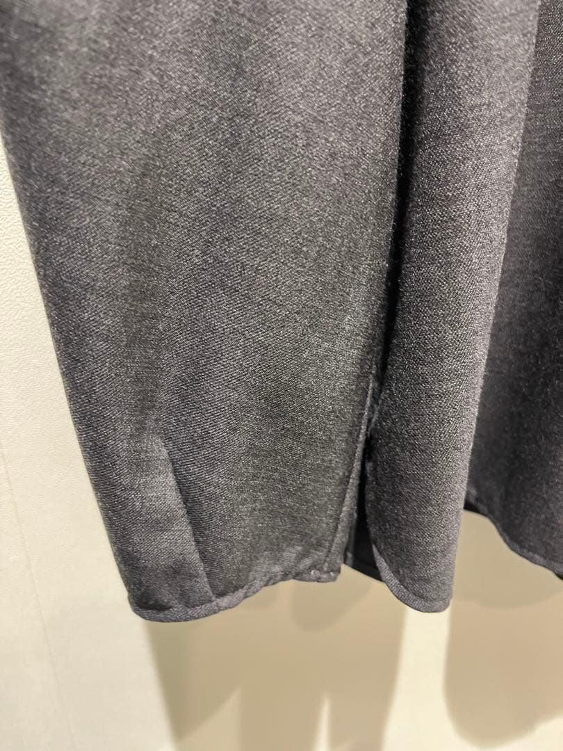 セオリーリュクス美品人気ウールシャツ　40 チャコールグレー