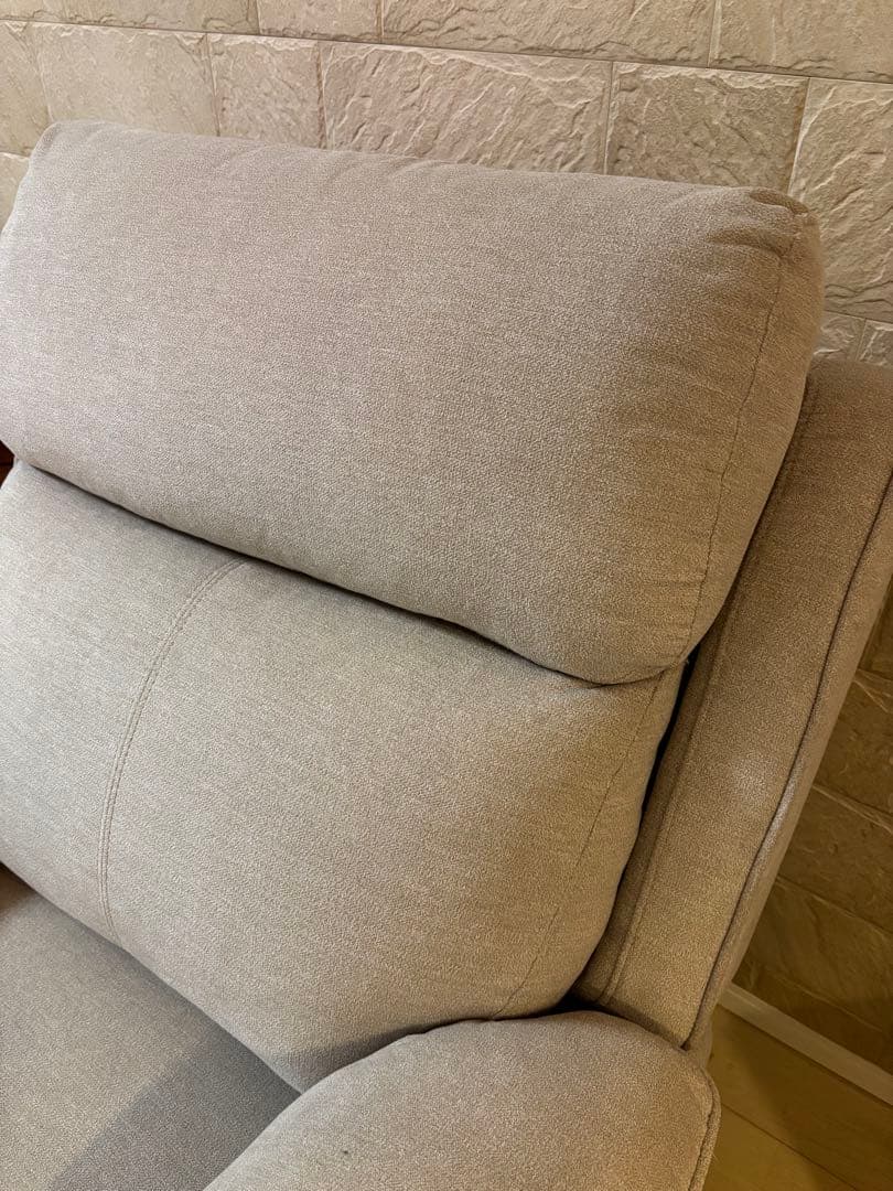 リクライニングチェア　リクライニングソファ　1人掛け　電動　ベージュ