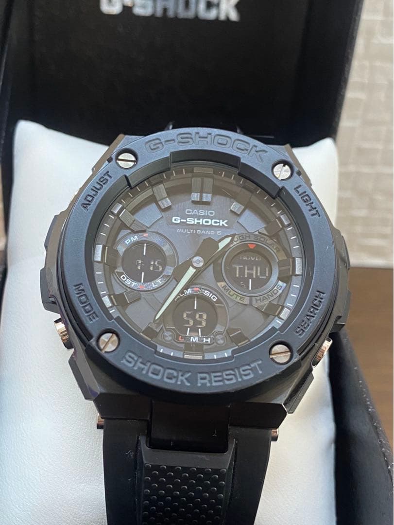 【極美品】CASIO G-SHOCK　GST-W100G-1BJF 電波ソーラー