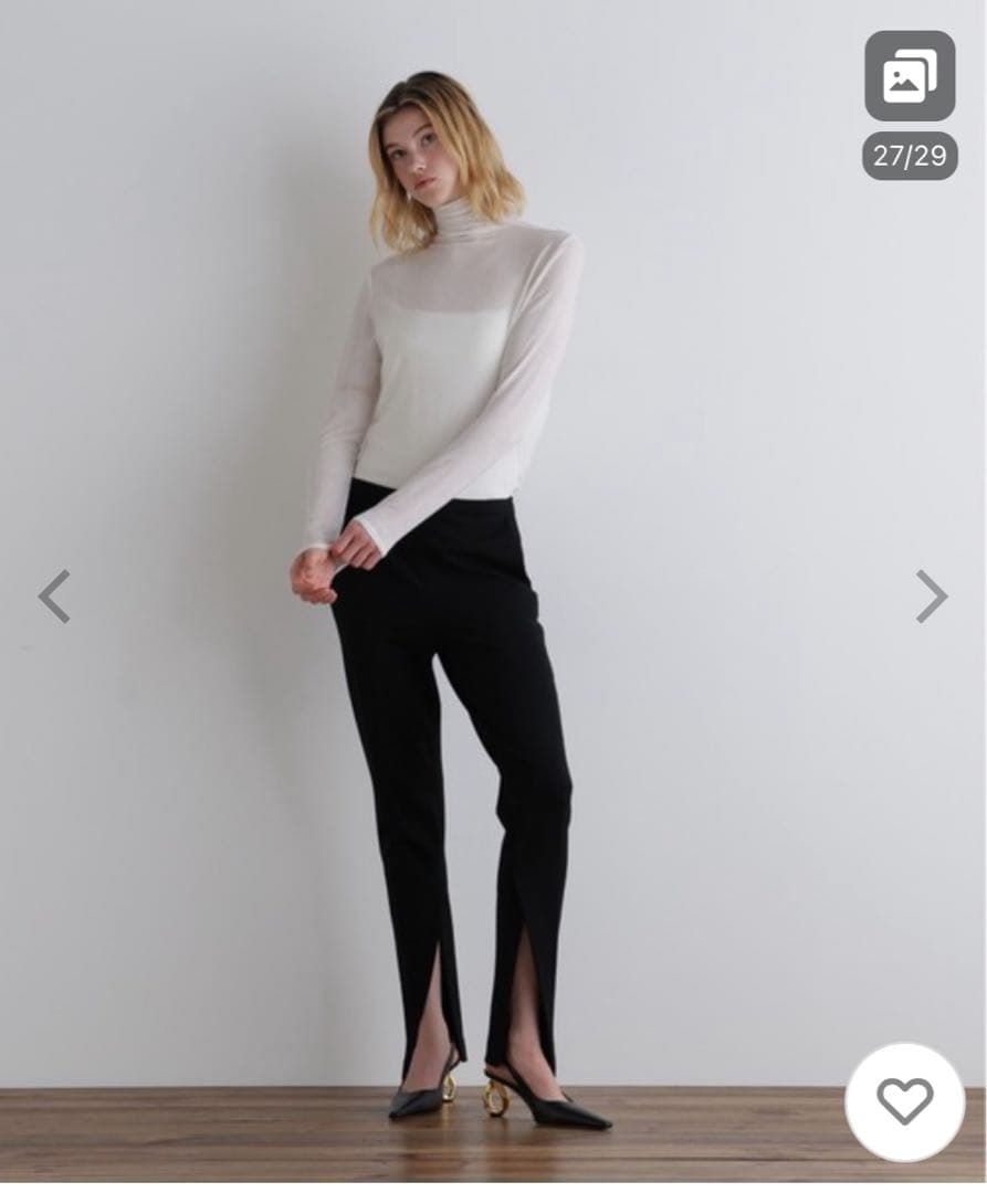 【LE PHIL】シアージャージートップス（白）