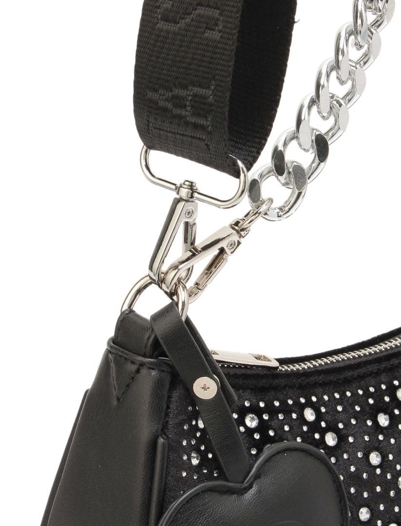 GYDA GD ラインストーン BAG 黒 ブラック キラキラ