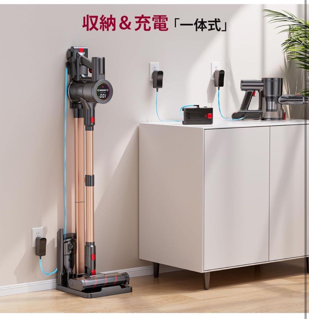 【新品】コードレス掃除機 軽量 サイクロン式 スティッククリーナー バッテリー