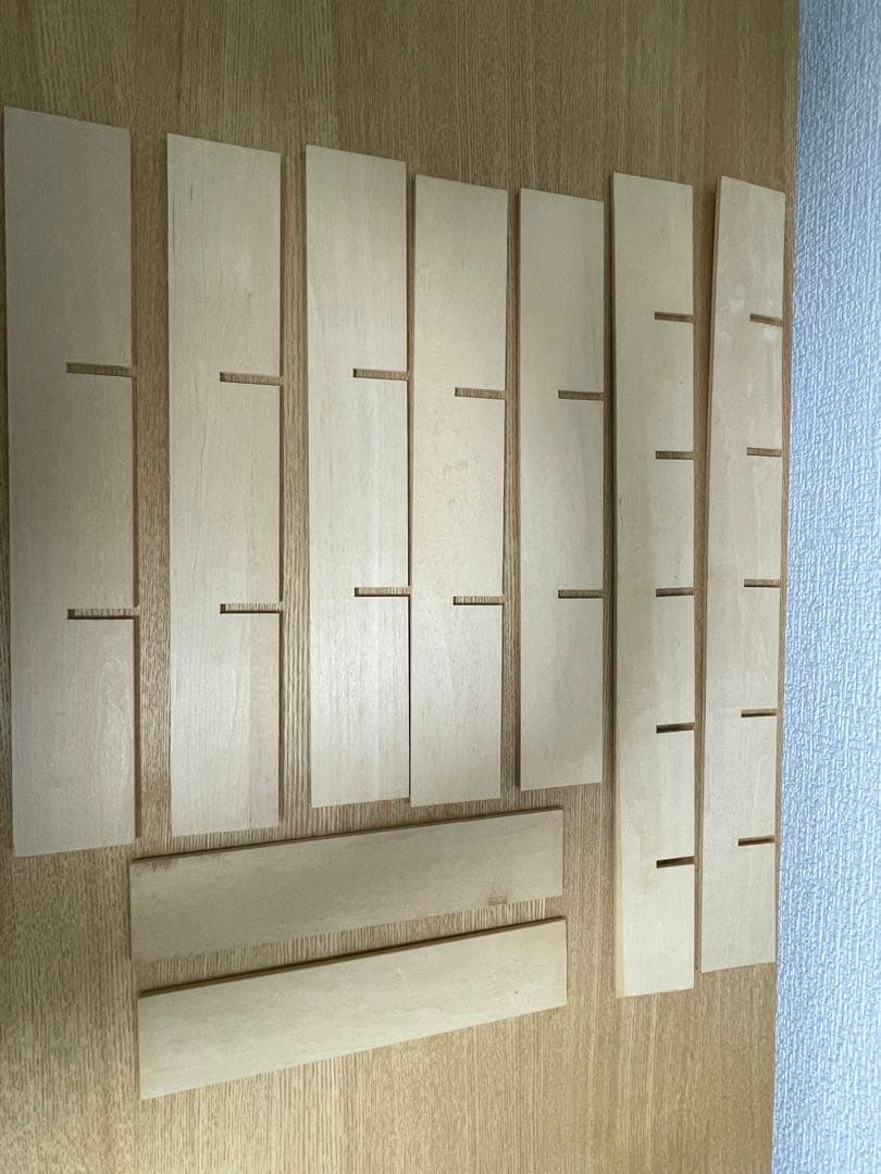 無印良品　タモ材　三段チェストワイド