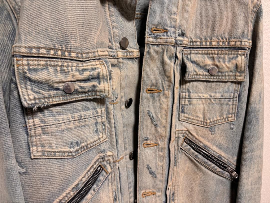 AMIRI デニムジャケット ダメージ サイズM