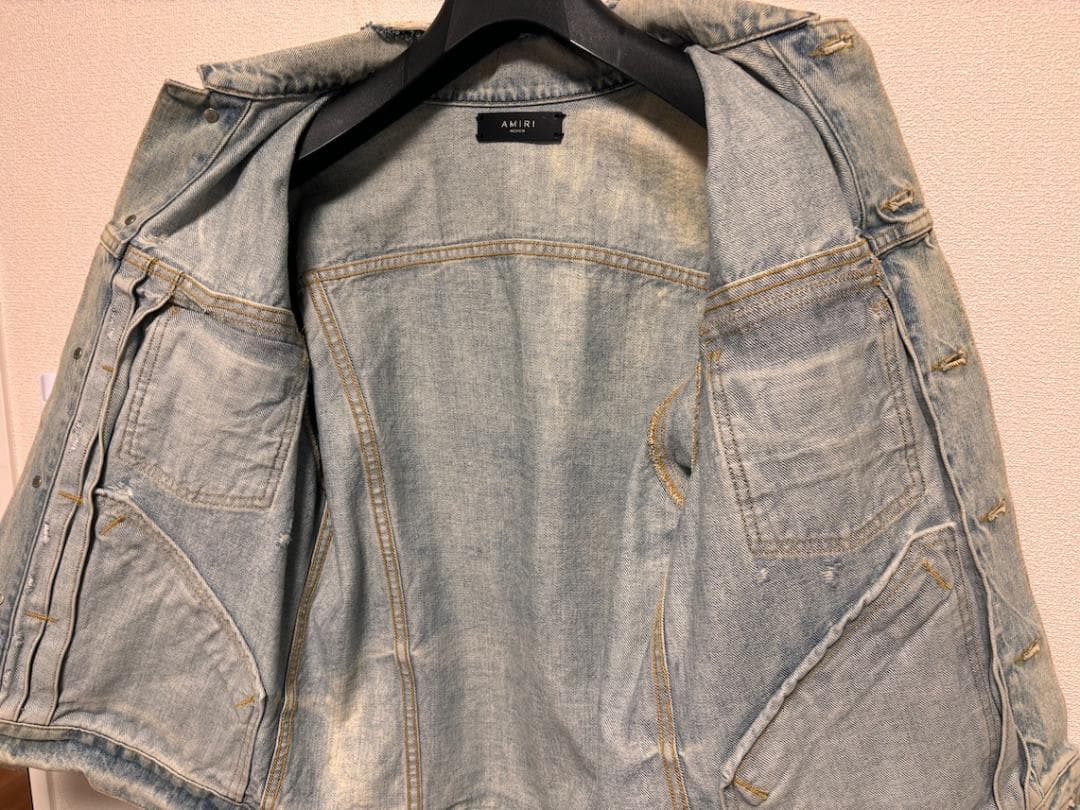 AMIRI デニムジャケット ダメージ サイズM