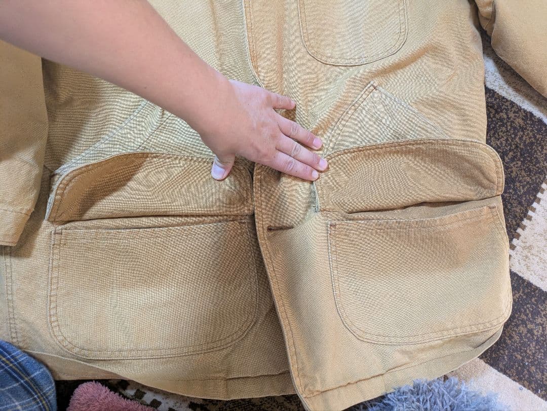 ゆ*き様 90s USA製 L.L.Bean ウールライナー付き茶Lハンティング