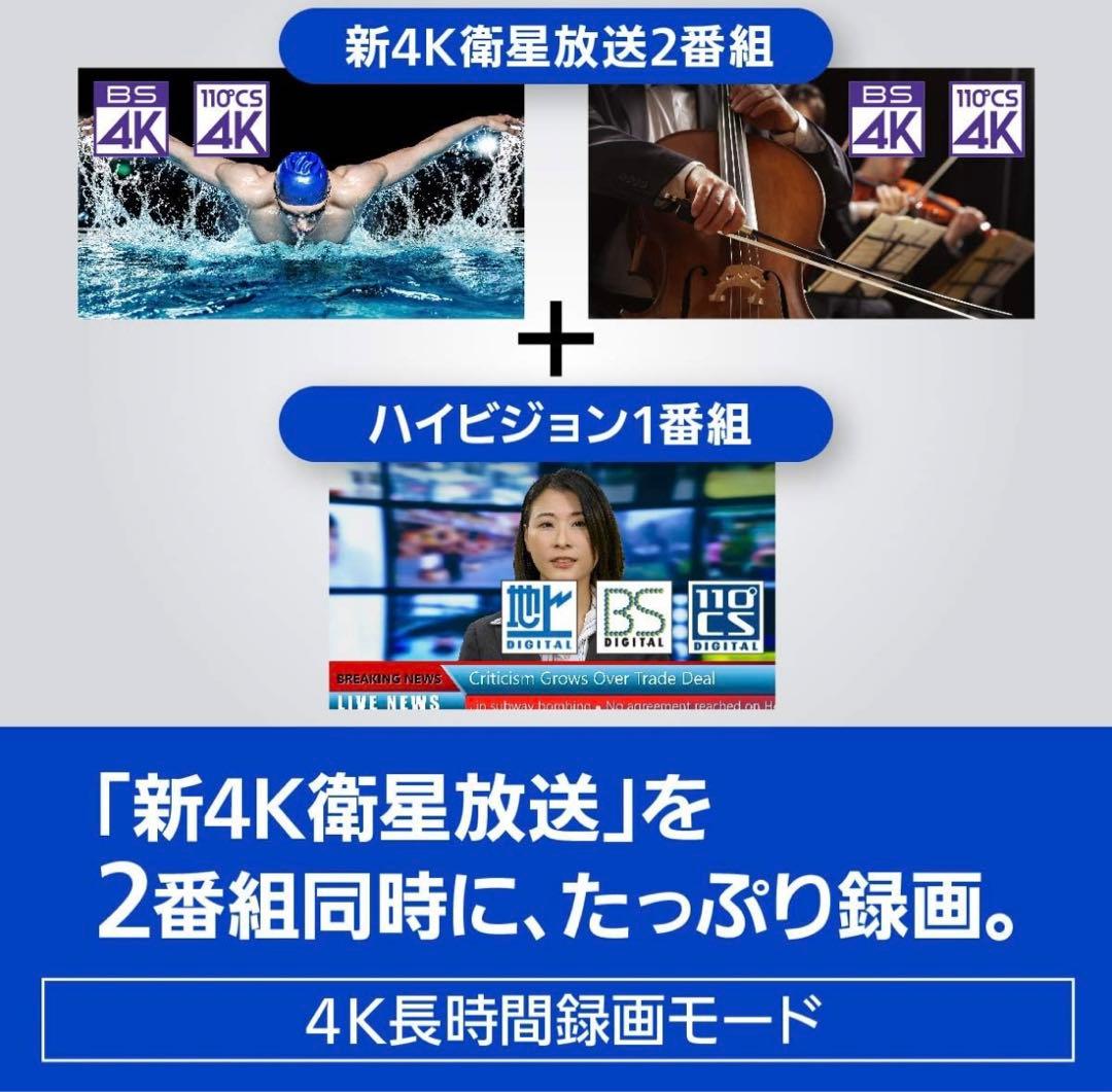 【Panasonic】ブルーレイディスクレコーダー DMR-4CW201