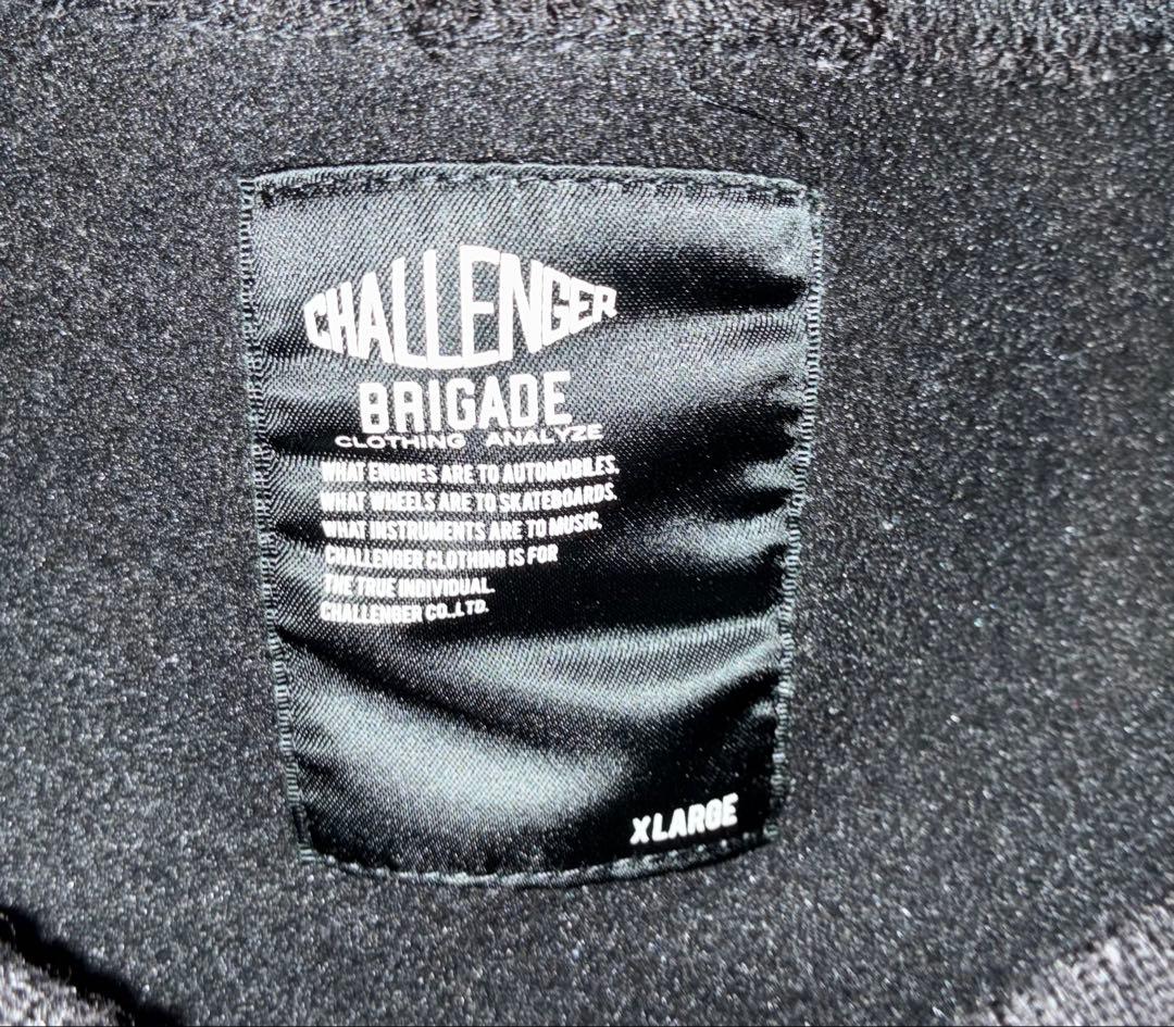 challengerチャレンジャー　フリース　ブラックXL