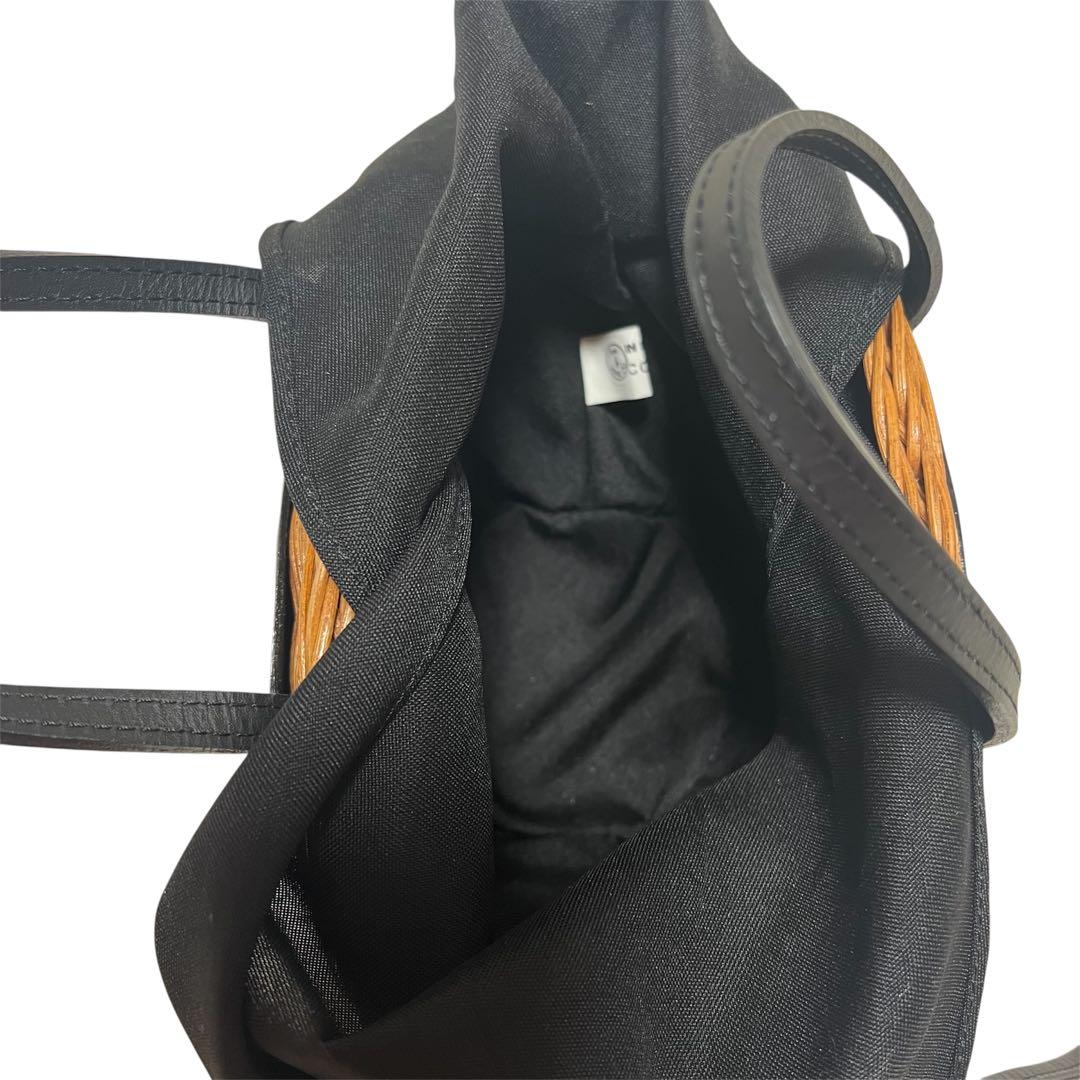 【美品】The Bagmati バグマティ　レザー　カゴバッグ　ブラック