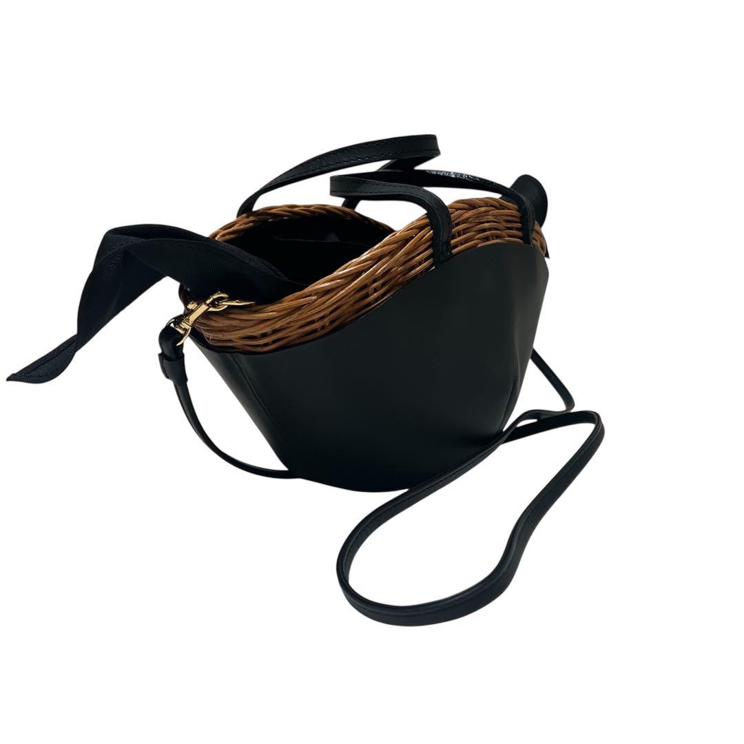 【美品】The Bagmati バグマティ　レザー　カゴバッグ　ブラック