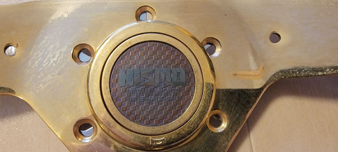 【古物】ステアリングウッドハンドル ３本スポーク