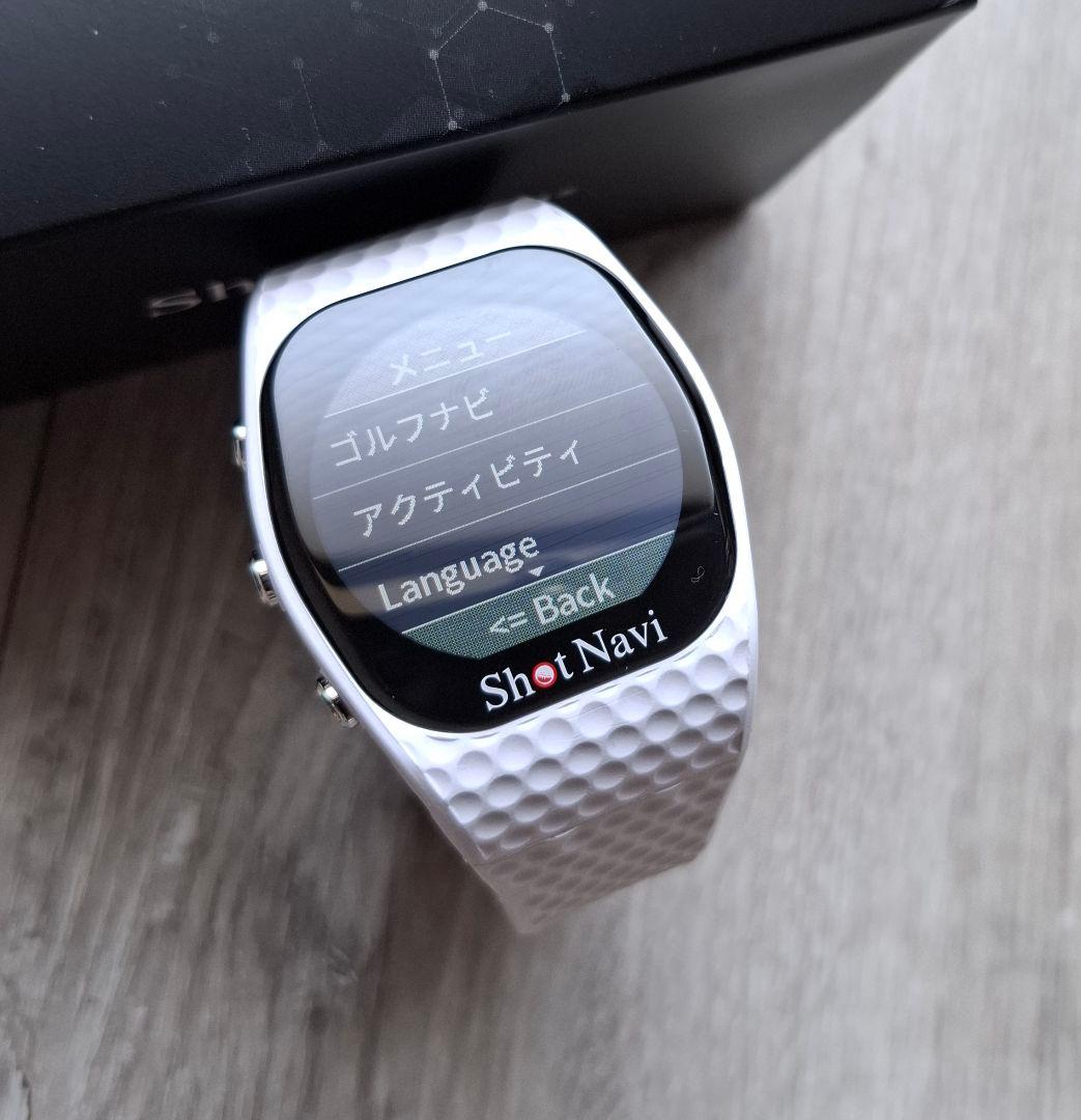 ShotNavi INFINITY Touch ゴルフ GPS ウォッチ 白