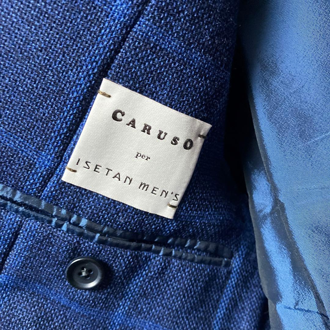 マ*ネ様 美品　カルーゾ　伊勢丹メンズ　ロロピアーナ　ネイビー テーラードジャケ