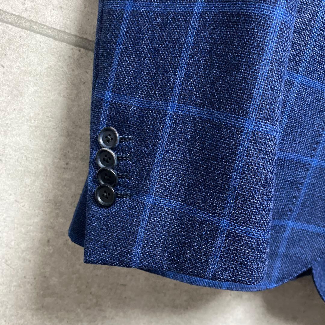 マ*ネ様 美品　カルーゾ　伊勢丹メンズ　ロロピアーナ　ネイビー テーラードジャケ