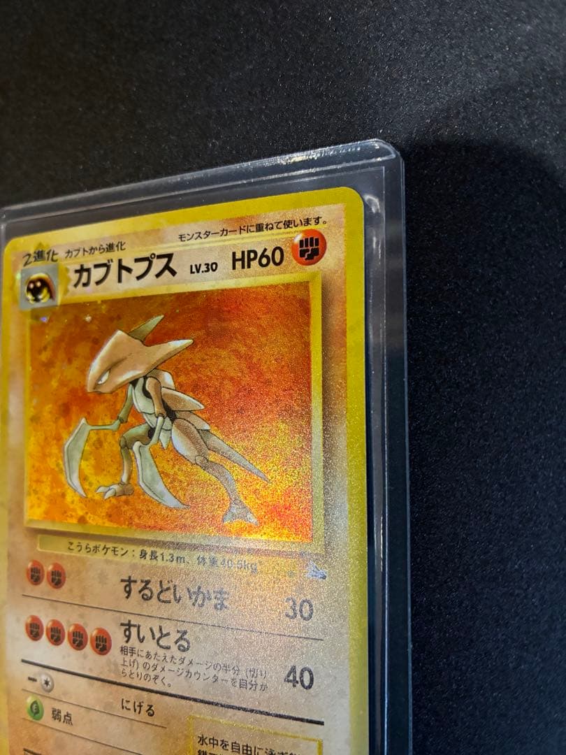 【極美品】カブトプス　旧裏　ポケモンカード　強全面ホロ