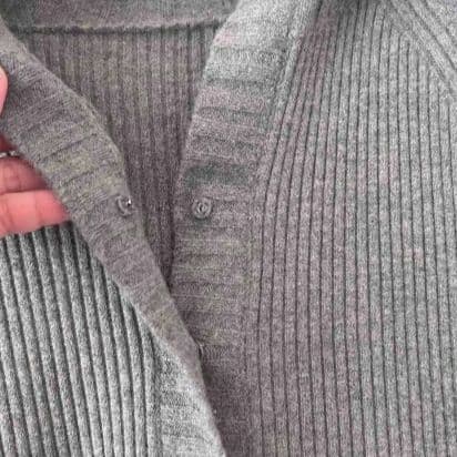 EPOCA エポカ　フード付きニットワンピース40☆イエナ　ロペ　ブルーレーベル