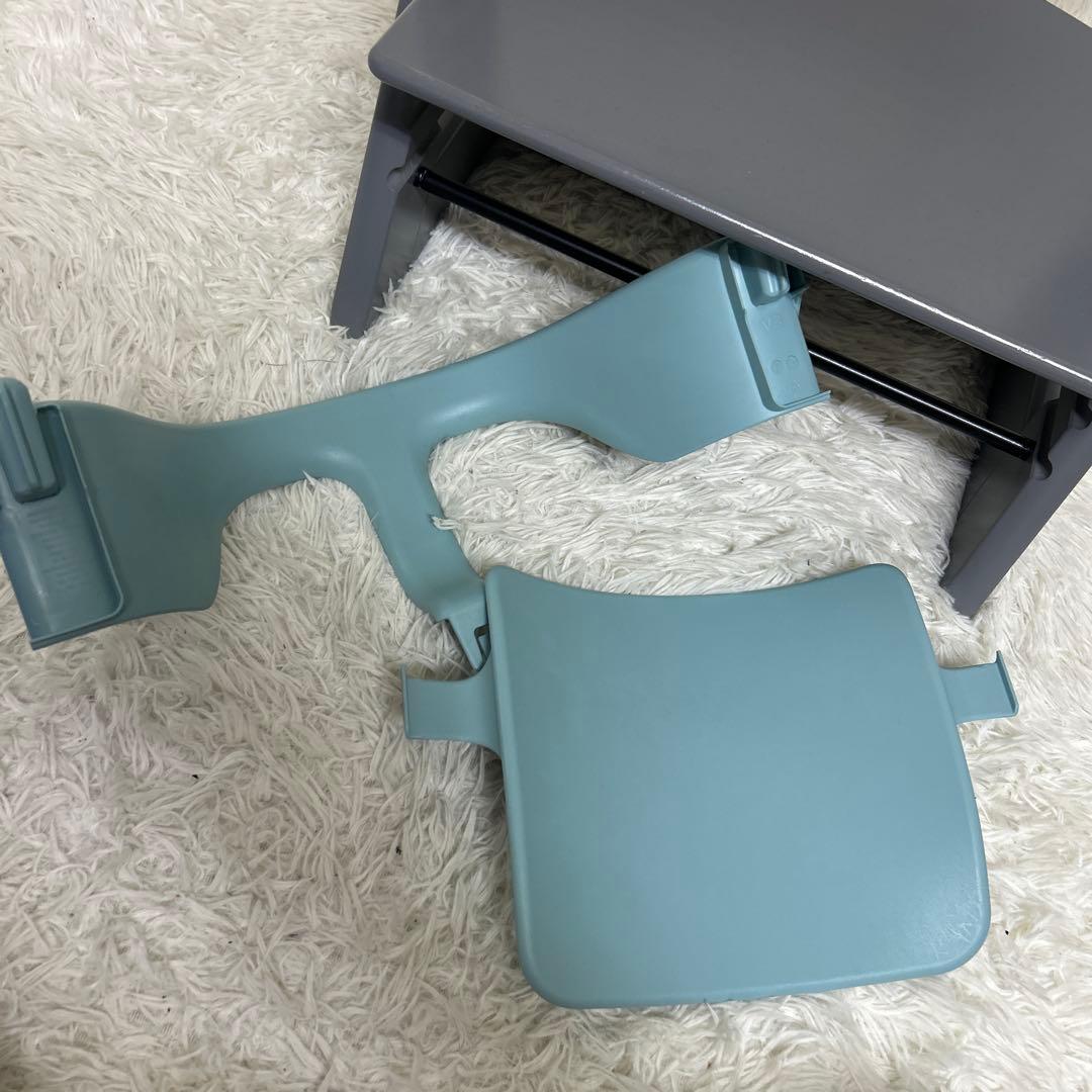 【極美品】ストッケ　トリップトラップ　シリアルNo.6 ストームグレー　付属品有