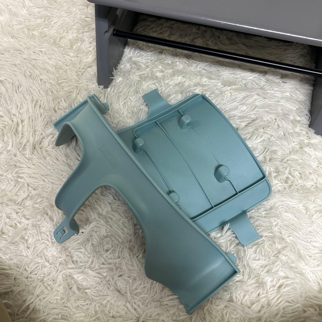 【極美品】ストッケ　トリップトラップ　シリアルNo.6 ストームグレー　付属品有