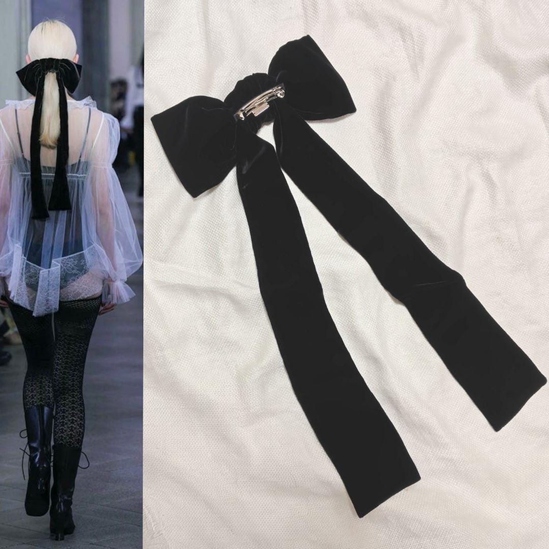 専用FETICOフェティコVELVET BOW HAIR CLIPバレッタ