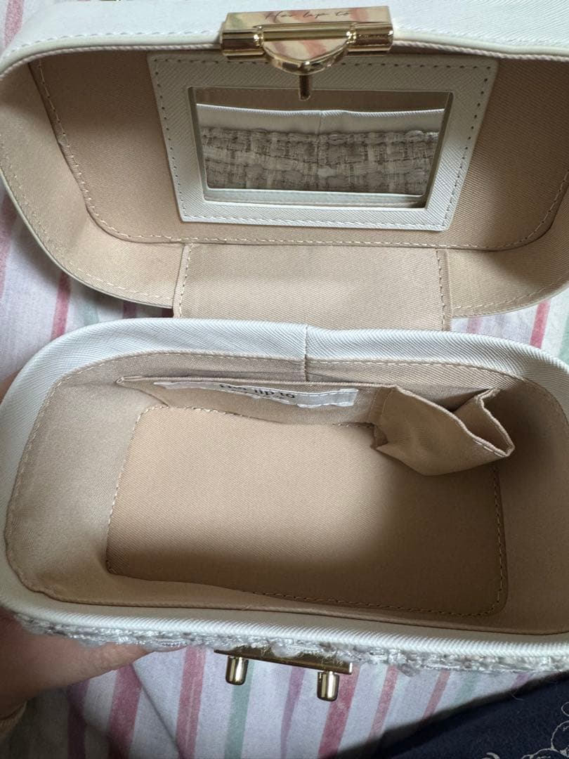 バッグ Herlipto Tweed Chain Vanity Bag