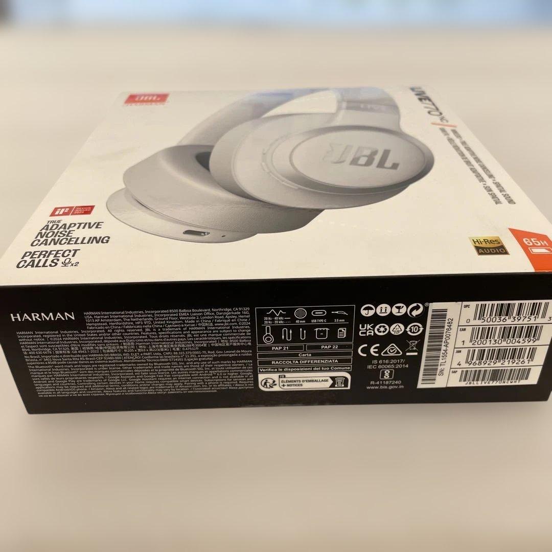 12195 JBL LIVE 770NC オーバーイヤーヘッドホン　ホワイト