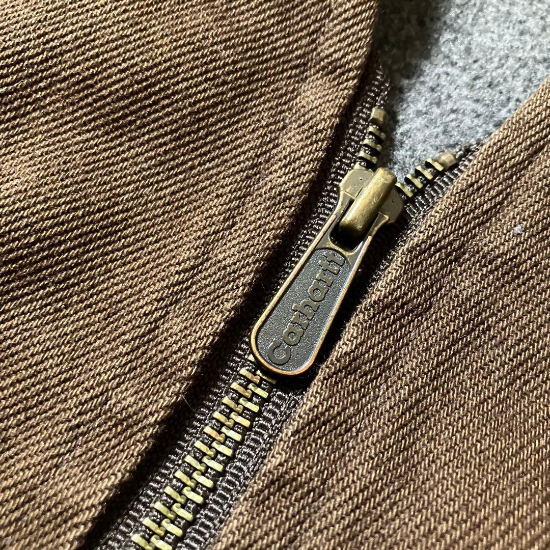 00sCarharttカーハートダックベスト裏地ボアブラウンワークメキシコ製XL