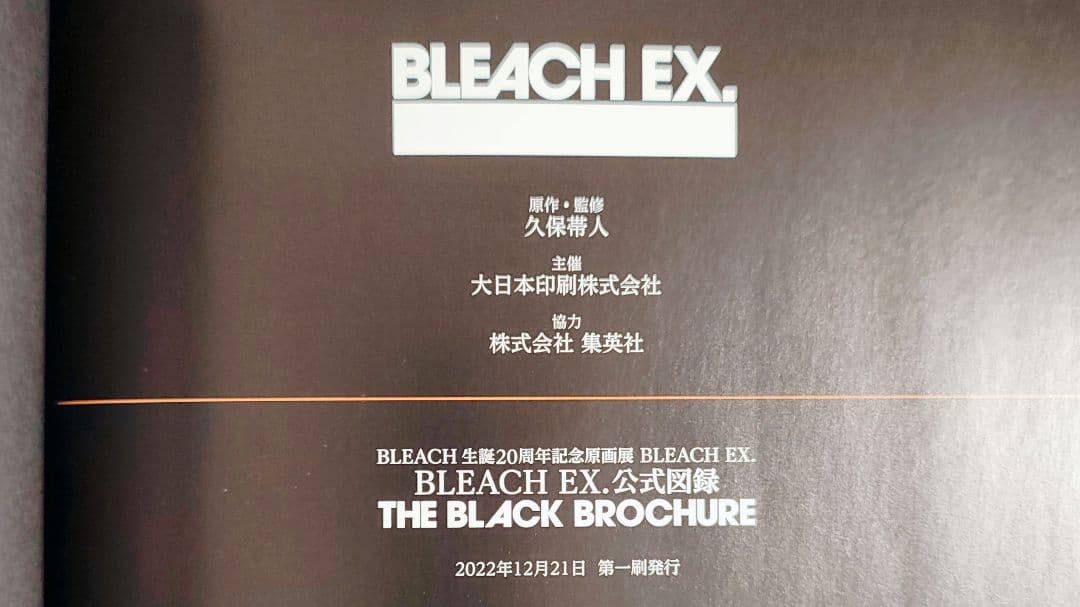 BLEACH EX. 公式図録 THE BLACK BROCHURE