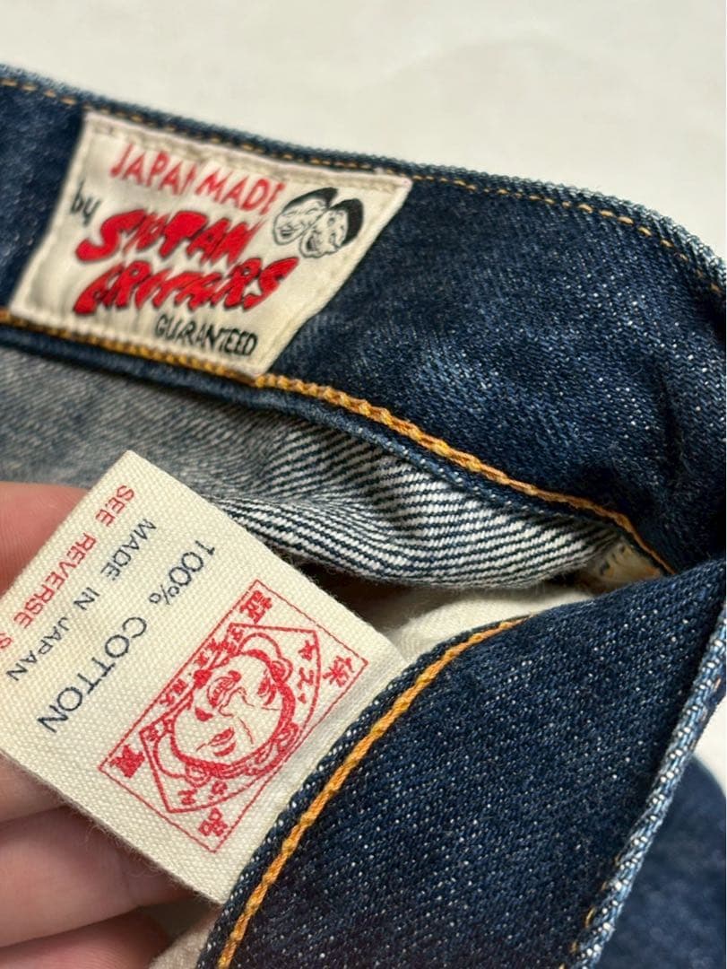 EVISU エヴィス カモメペイント 大黒刺繍 デニム ハーフパンツ ジョーツ