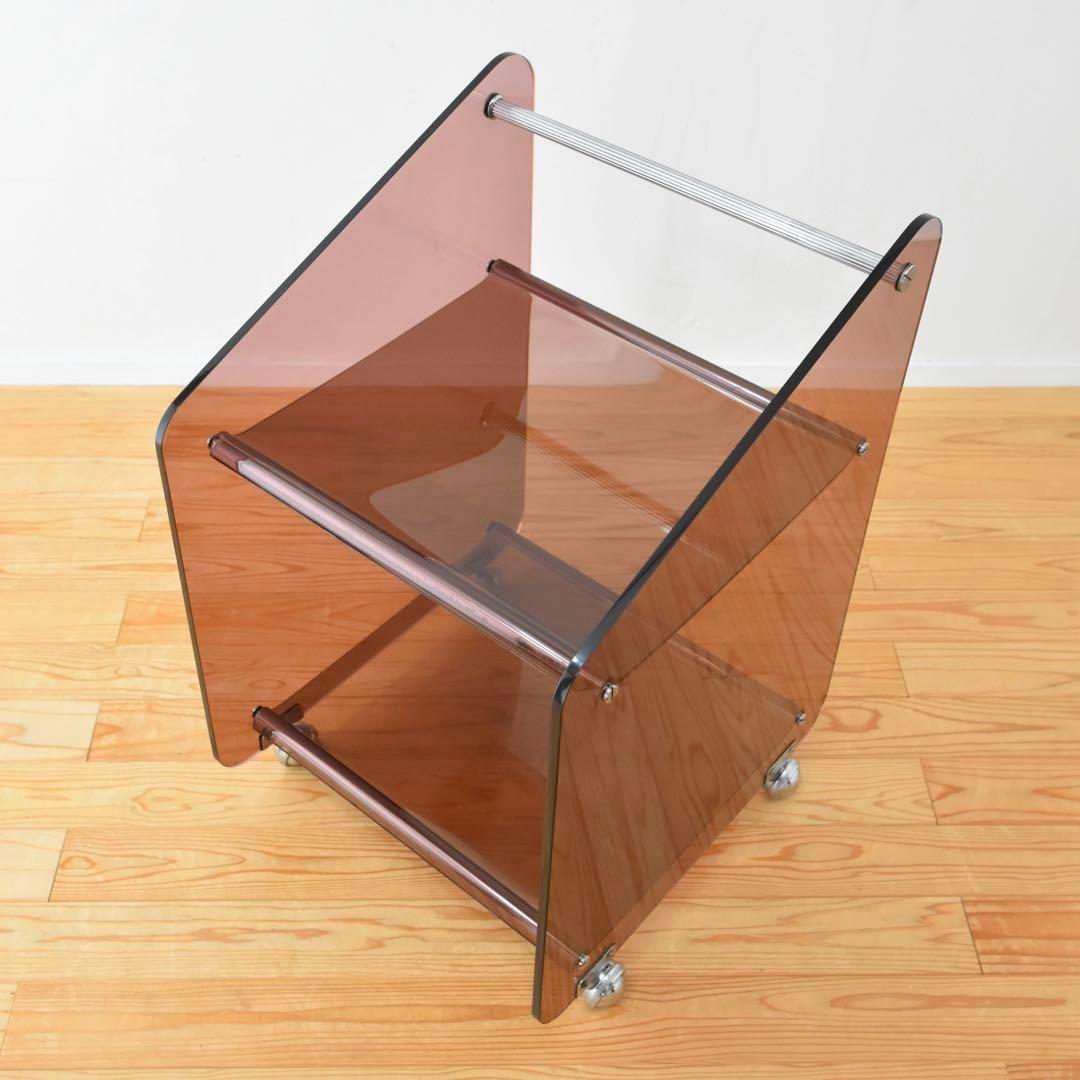 キャスターワゴン アクリル　ポストモダン