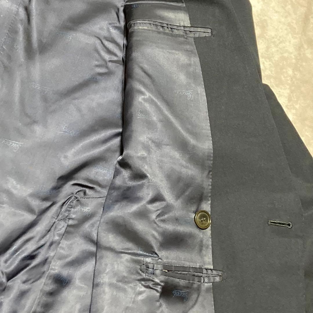 オールドグッチ　GUCCI (50) テーラードジャケット　ダブル　ヴィンテージ