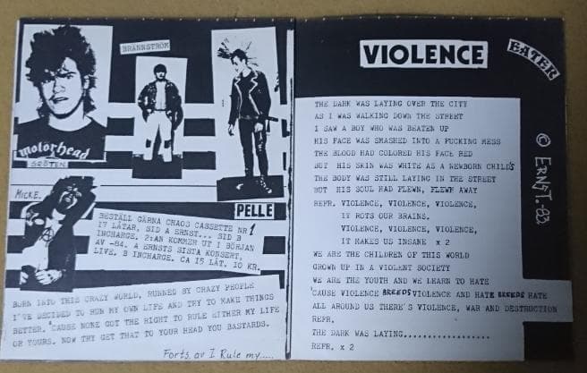 洋楽 E.A.T.E.R. 1st ep discharge anti cimex