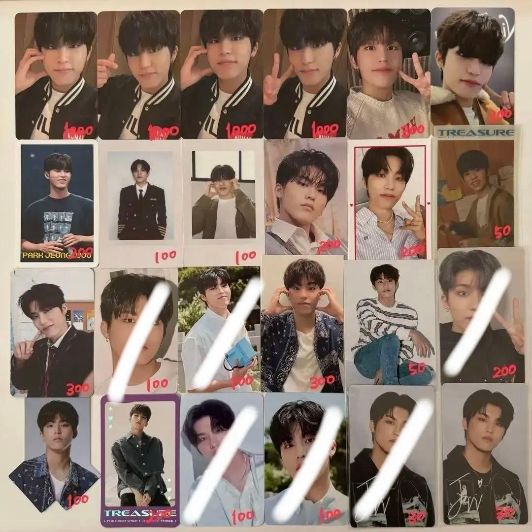 treasure ジョンウ　トレカ　ポラロイド　缶バッチ　ステッカー　特典