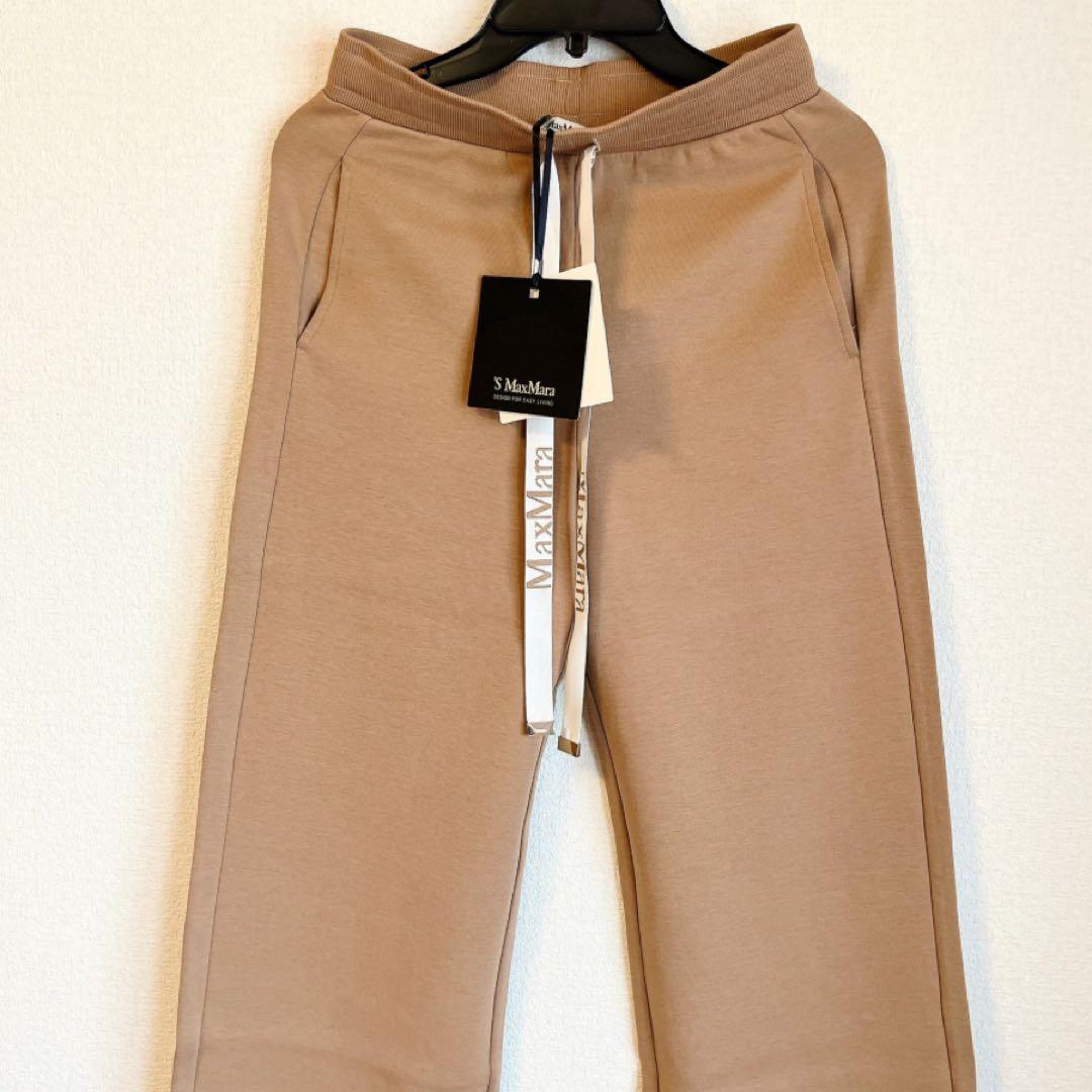 【新品未使用】S Max Mara キャメル スウェットパンツ Sサイズ