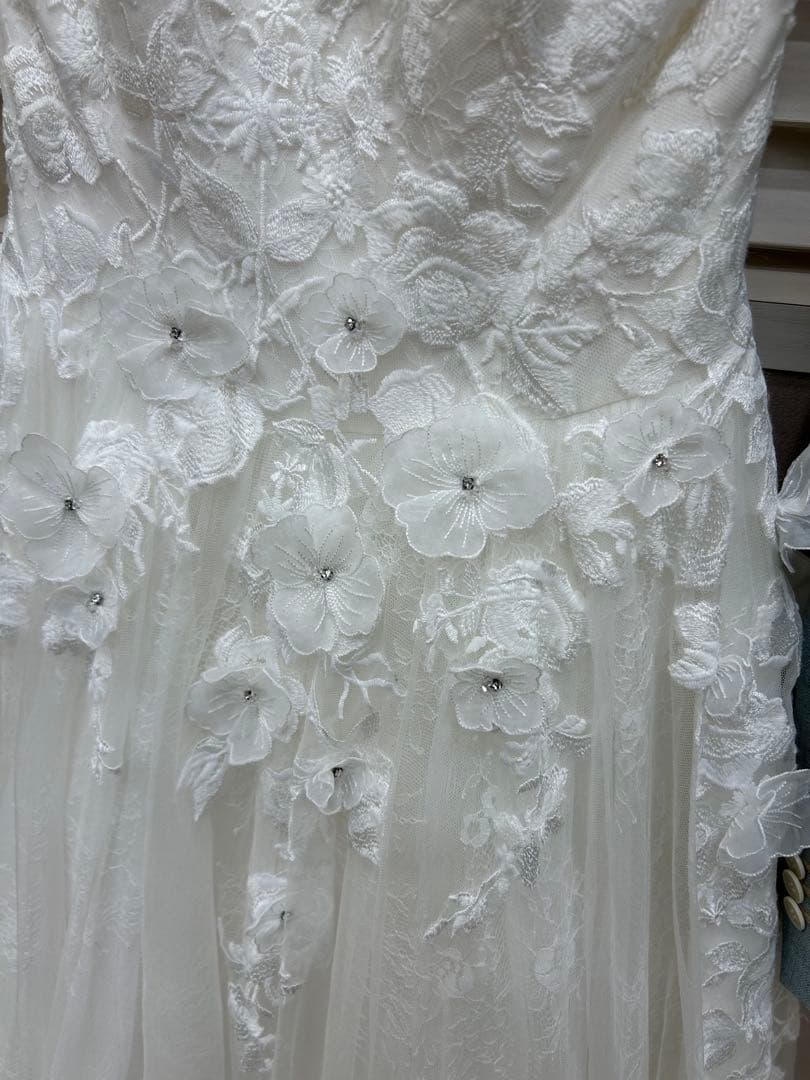 【美品】ウェディングドレス Barbie フラワーレース