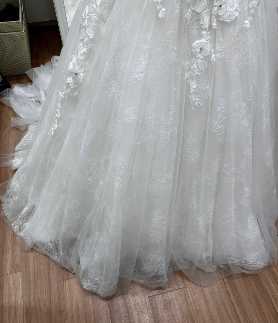 【美品】ウェディングドレス Barbie フラワーレース