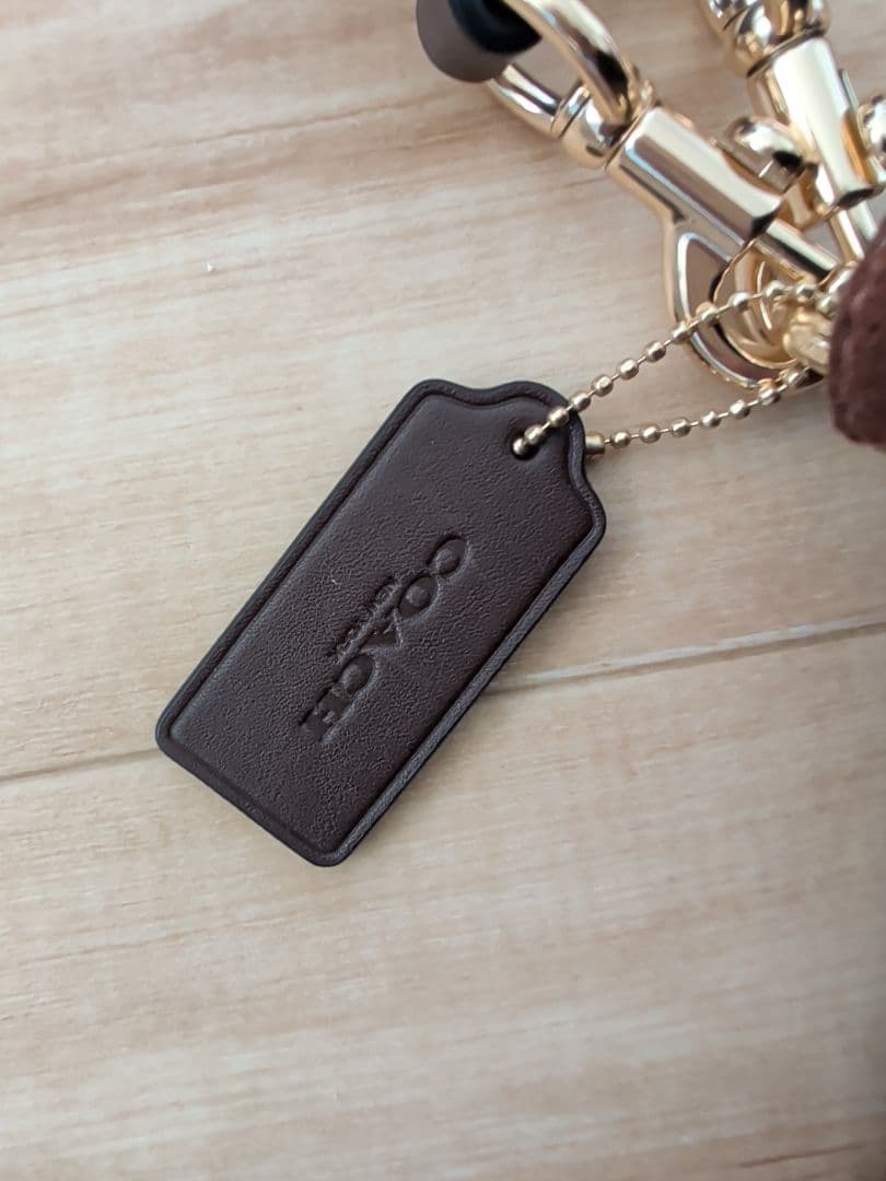 COACH ブラウン スエード バケツ型ショルダーバッグ