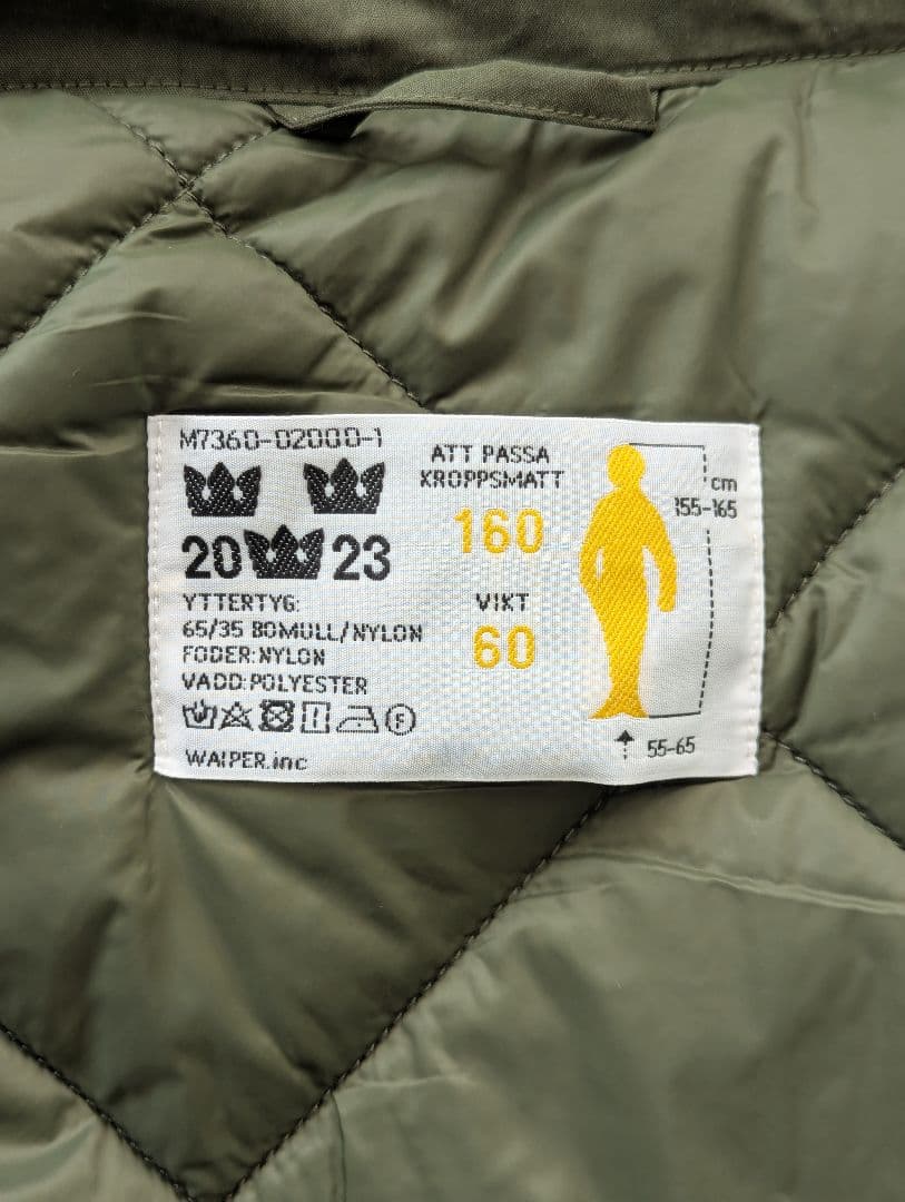 WAIPER スウェーデン軍 M-90 後期型 コールドウェザーパーカー