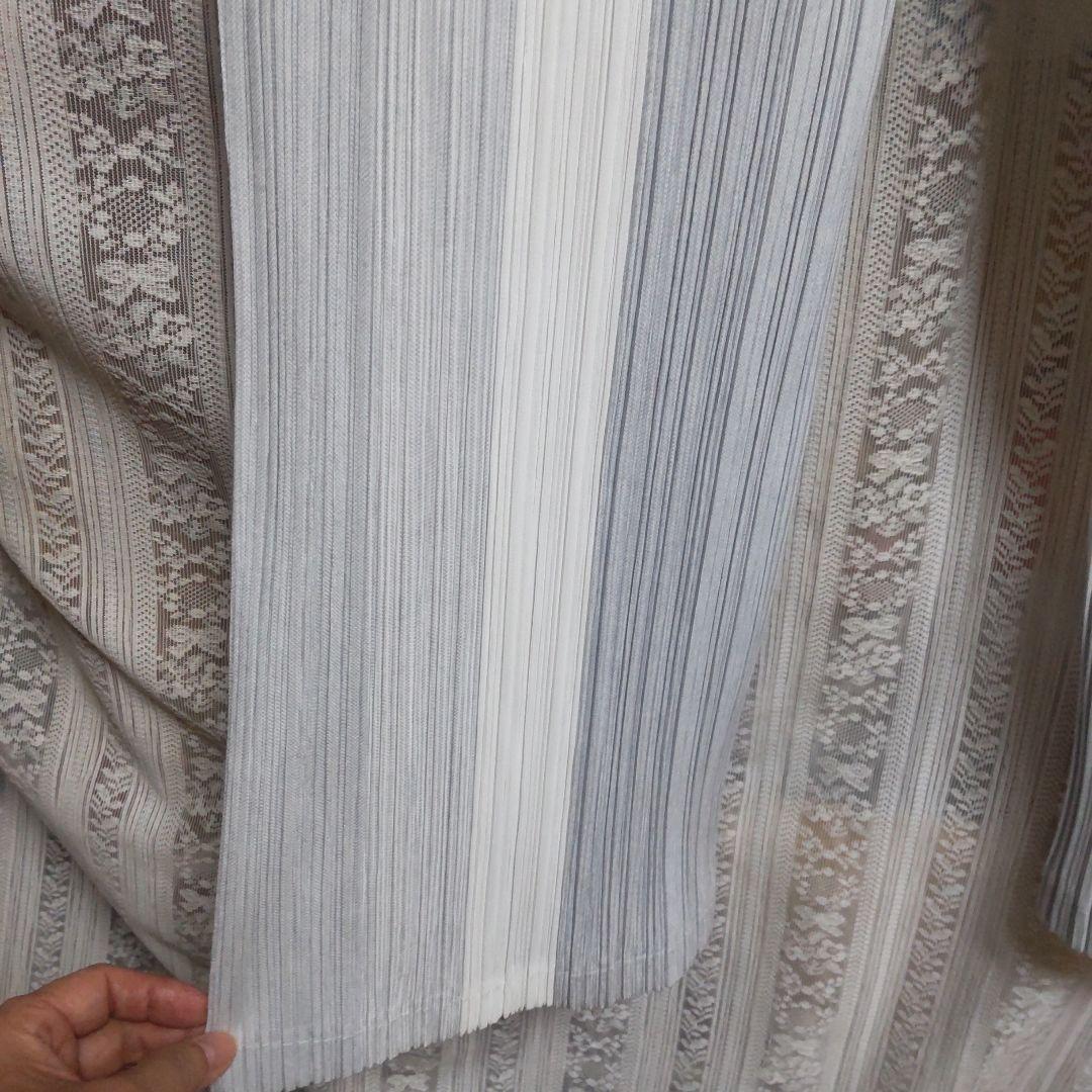 お値下げ希少美品プリーツプリーツ ホワイトグラデーションパンツ