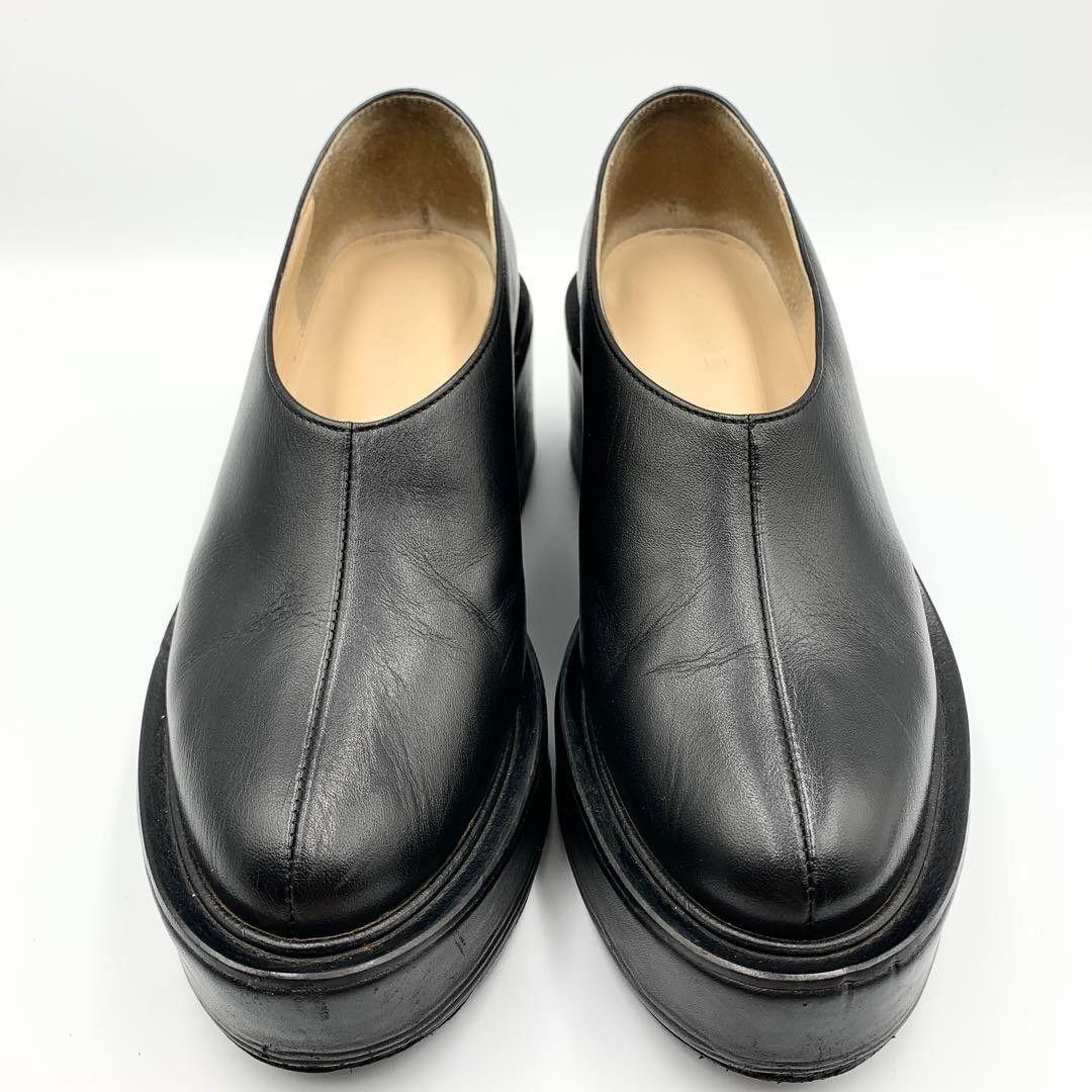 AWA様✨【近年モデル 松本恵奈着用】クラネ　ボリュームソールシューズ　牛革　黒