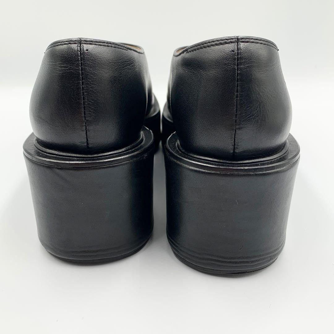 AWA様✨【近年モデル 松本恵奈着用】クラネ　ボリュームソールシューズ　牛革　黒