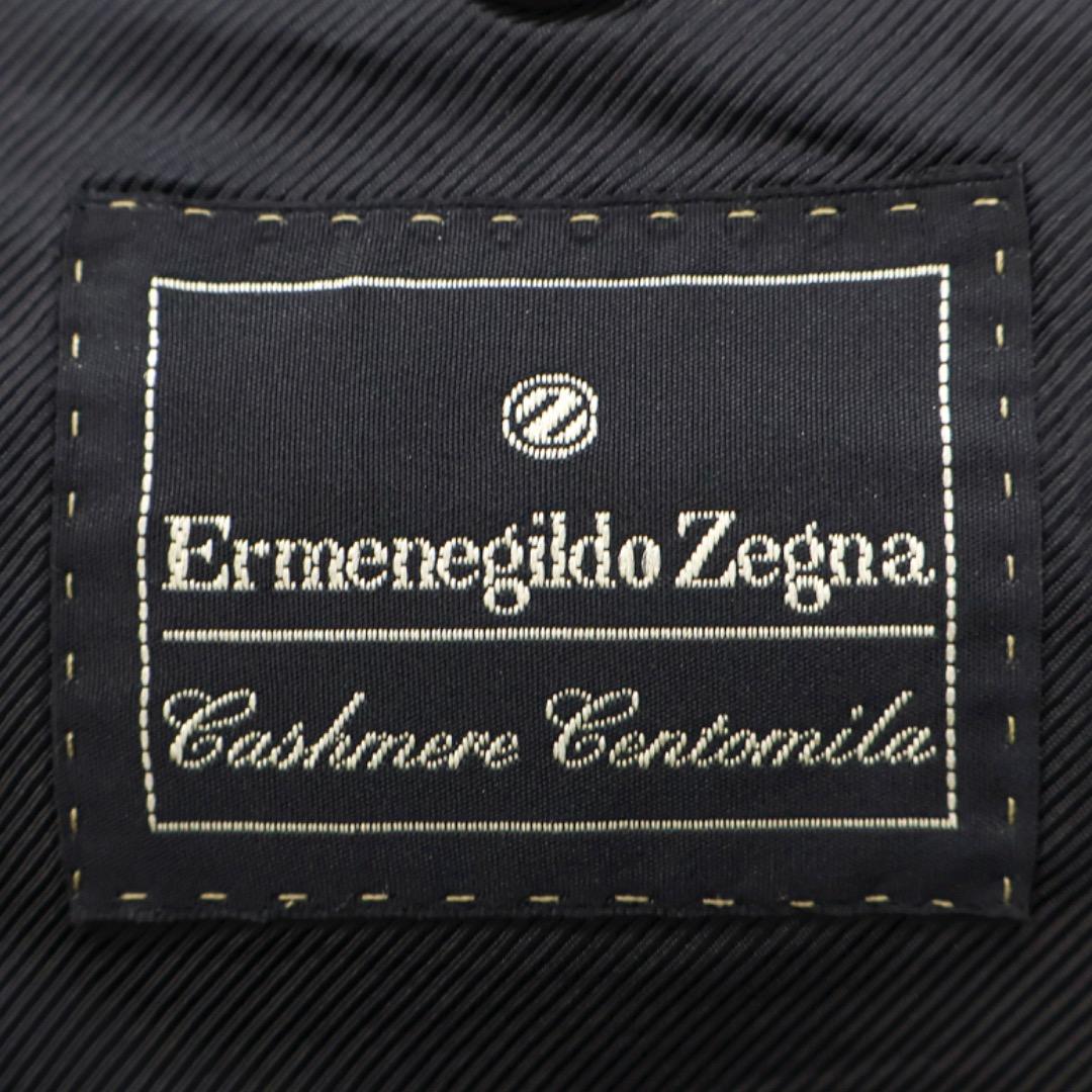 H5103◾️エルメネジルドゼニア　カシミア３釦ピンストライプジャケットY2K