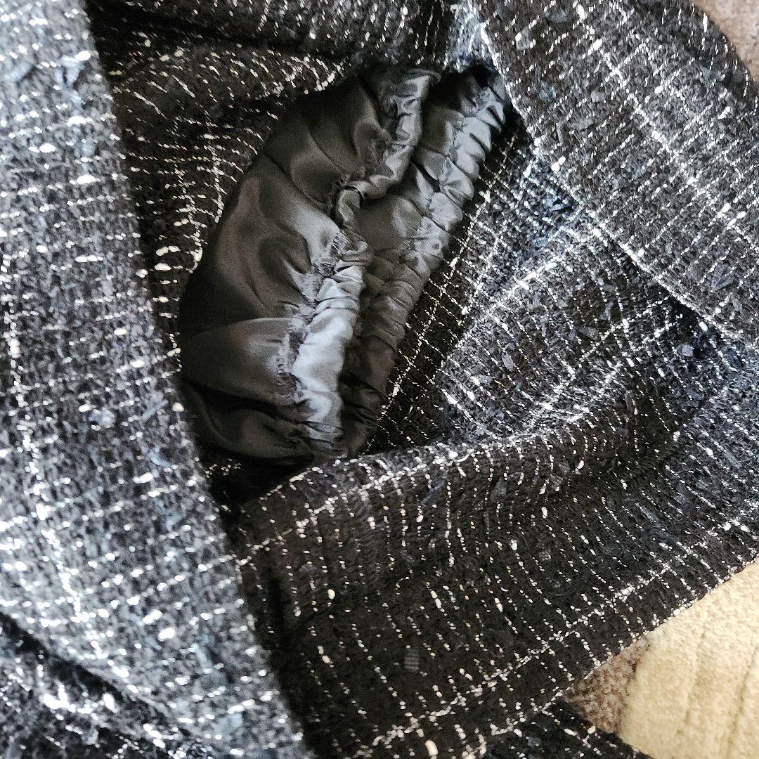 新品M'S GRACY ツイードガウチ ョパンツ ブラック系サイズ38